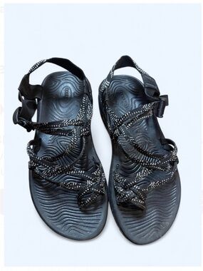 Chaco's Black Strappy Outdoor Sandals